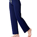 yogayf memoria de espuma de algodón aptitud del yoga desgaste sencillo pantalón azul oscuro yoga deportivo