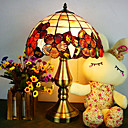 Tiffany Style Table Light with Floral Pattern - Warm Light