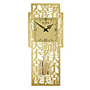 orologio da parete in alluminio e legno