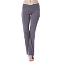 pantalones yogayf-ecológico de algodón gris oscuro gimnasio de deportes de yoga pantalones mujer de fitness