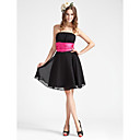 TERESA - Kleid für Brautjungfer aus Chiffon und Satin