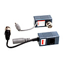cctv câmera de vídeo potência de áudio balun utp transceptor (par)
