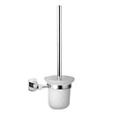 verchroomd massief messing badkamer accessoires toiletborstel met houder
