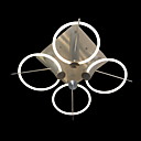 Modern Artistic Semi Flush Mount with 4 Lights in Square