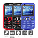 vier sim 2,0 inch QWERTY-toetsenbord mobiele telefoon (tv, fm, mp3, mp4, bluetooth)