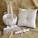 starlight bruiloft verzameling die is ingesteld in wit satijn met strass-steentjes (3 stuks)