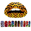 5 Pcs Lip Tattoo and 10 Pcs Nail Stickers