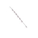 dames / kind parel streng armband in zilver legering
