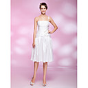 A-line Princess Spaghetti Straps Knee-length Taffeta Cocktail Dress
