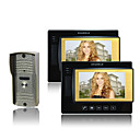 Color Video Door Phone Kit (7 Inch Color LCD Screen, 2 Indoor Screen)