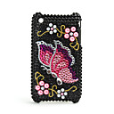Protective Back Case with Crystals for iPhone 3G/3GS (Butterfly)