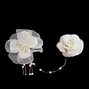 bellissimo raso / imitazione perla nozze fiori da sposa / copricapo