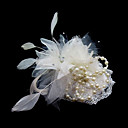 Gorgeous Satin/ Feather Wedding Bridal Flowers/ Headpiece