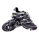 ciclismo MTB SPD zapatos con suela de fibra de vidrio y pvc parte superior de cuero