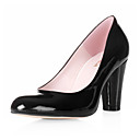 brevetto slingbacks tomaia in pelle tacco grosso scarpe da sposa più colori disponibili