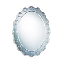 salle de bain miroir oblong avec tranchant denté