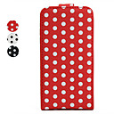 Spot Pattern Leather Case with Back Cover for iPhone4 / 4S