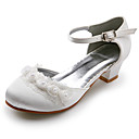  top de cetim salto de qualidade superior de baixo dos pés calçados fechados floristas sapatos / casamento (fg017) mais cores disponíveis