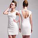 TS Trendy Backless Sparking Bodycon Dress