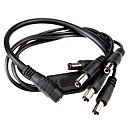 Female to 5 Male Plug DC Power Cable