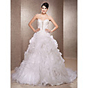 LANA - Kleid für die Braut aus Organza und Spitze