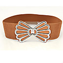 Metal Bow-tie Buckle Elastic Wide Belt