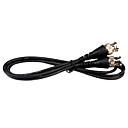 CCTV Video Camera 1M BNC Male to BNC Male 75 ohm Coaxial Cable Black