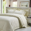 lujo jacquard completo de 4 piezas duvet cover set