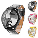 Men's and Women's Casual PU Analog Quartz Wrist Watch (Assorted Colors)