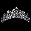 delicada tiara de prata antiga