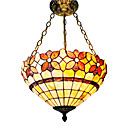 Tiffany Stained Glass Ceiling Light with 3 Lights