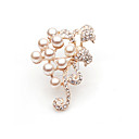 Faux Pearl&Diamond Trendy Brooch