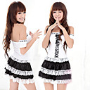 Lovely Girl White And Black Polyester Maid Suit (4 Pieces)