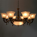 elegant lysekrone med 11 lys i antik stil
