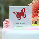 personnalisé de cristal papillon impression de gâteau de mariage Topper