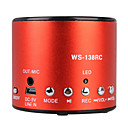 quente gravação Mini colunas com entrada USB (rádio FM, alto-falante portátil)