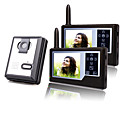 Two Wireless 3.5 Inch TFT Monitors Video Door Phone with Camera (Record,Photo)