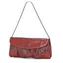 Trendy Ladies' Croco PU Mini Bag With Metal Chains