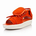 Leatherette Platform Sandals With Laces (More Colors)