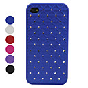 Grid Crystal Styled Protective Case for iPhone 4 and 4S (Assorted Colors)