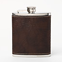 chocolat fissure pierre lignes de qualité en acier inoxydable de 7 oz flacon