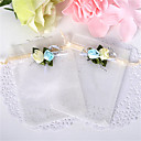 Flower Charm Organza Favor Bag – Set of 12 (More Colors)