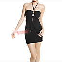 sexy mini abito radunati davanti senza spalline
