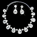 rhinestone bellas damas brisa de primavera "joyería conjunto (45 cm)
