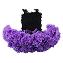 saia menina chiffon bowknot conjunto com top preto