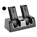 double station de recharge USB avec 4 piles rechargeable pour Wii (2800mAh, couleurs assorties)