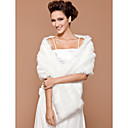 Faux Fur Bridal Wedding Shawl