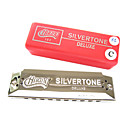 huang - (103-b) blues harp reepje harmonica 10 holes/20 tonen / aluminium kam