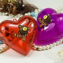 Heart Shape Wedding Favor Holder With Bear - Set of 6 (More Colors)
