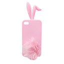 Ear Rabbit Exquisite Back Cover for iPhone4(Pink)